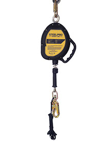 Bloque Autoretractil De 9M (30 ft) En Cablde De Acero Steelpro